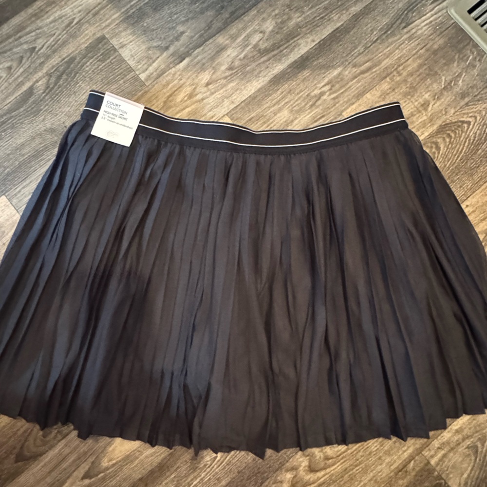 CALIA by Carrie Underwood Black Pleated “court” Tennis Skirt with Logo Waistband - Picture 2 of 6